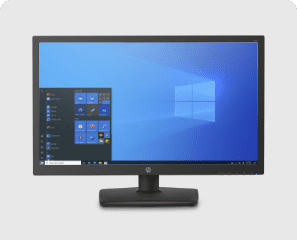 An HP t310 G2 AiO Zero Client product.